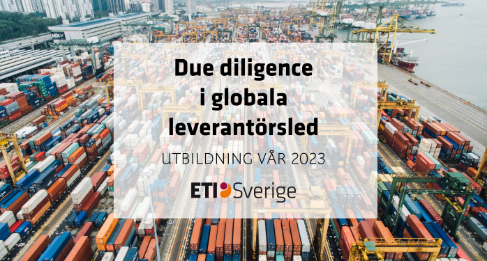 Due diligence i globala leverantörsled vår 2023